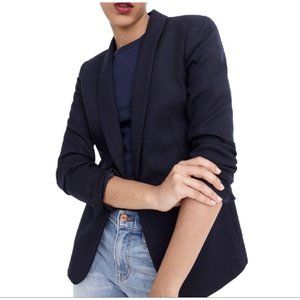 J.Crew Women's Size 8 Parke Single Button Shawl Collar Wool Blend Blazer